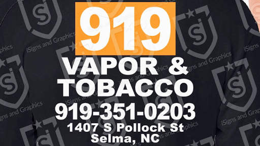 919 Vapor & Tobacco Smoke Shop, Tobacco, Vapes in Selma, NC
