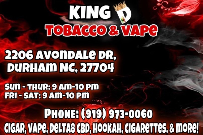 King D Tobacco & Vape Smoke Shop, Tobacco, Vapes in Durham, NC